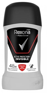 Rexona Stick 50ml Active protect invisib - Kosmetika Pro muže Péče o tělo Tuhé antiperspiranty